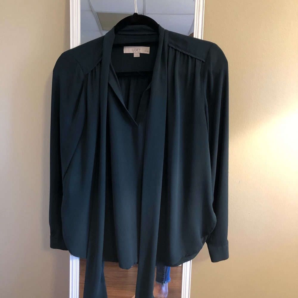 LOFT BOW BLOUSE